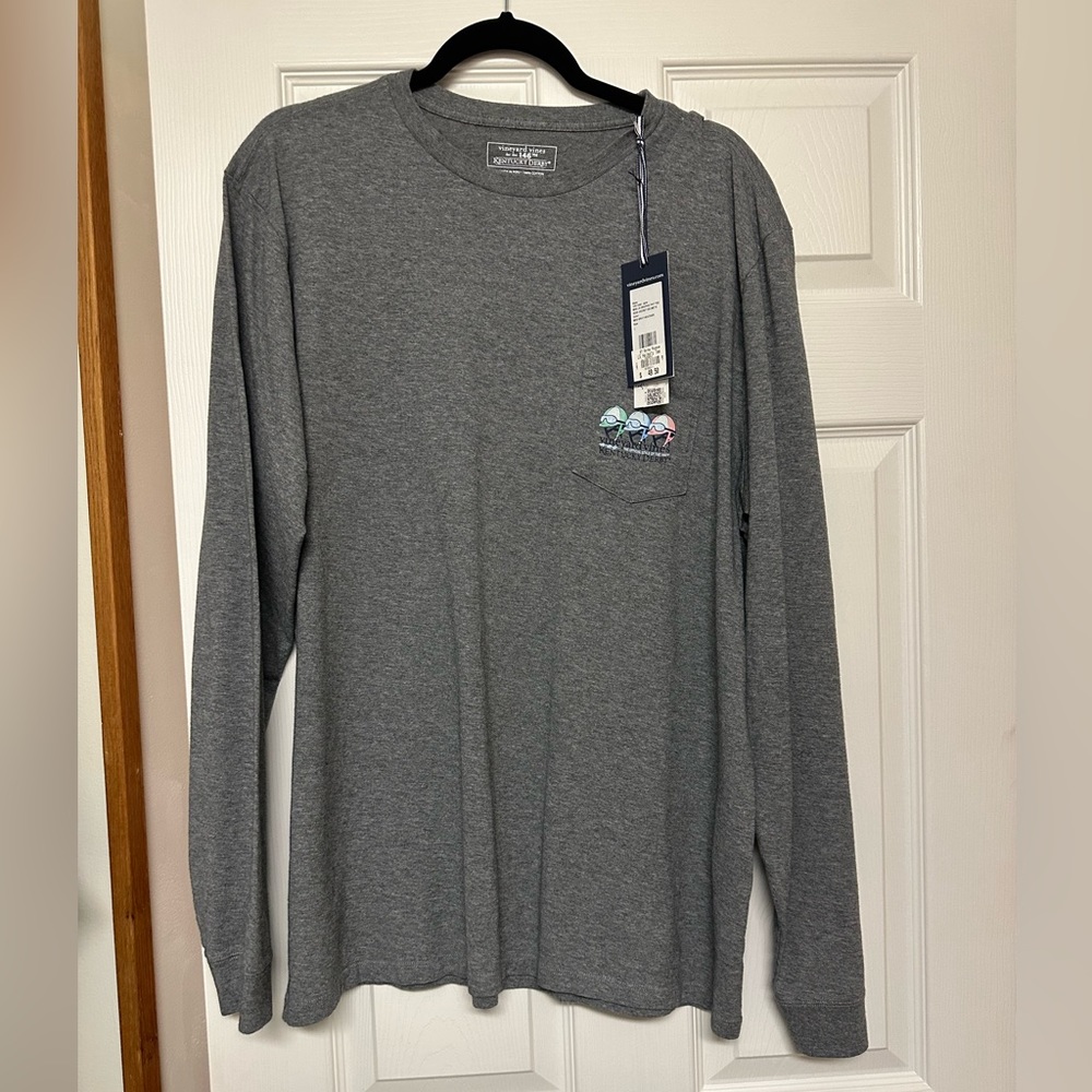 NWT Men’s Vineyard Vines x Kentucky Derby long sleeve shirt